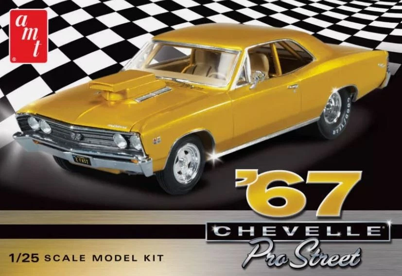 Chevrolet Chevelle Pro Street 1967 AMT, para montar y pintar, 1/25, AMT876M/12 Foto 1 de 1