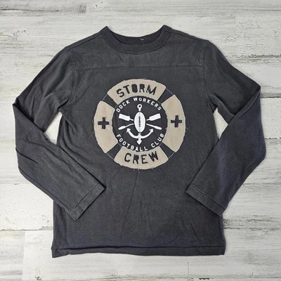 Camiseta manga larga GAP KIDS para niños talla 8 mediana Storm Crew Foto 1 de 4