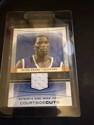Elton Brand Clippers Game Worn Jersey Courtside Cuts Final Flair Ed. 2004 Card - Image 1 of 2