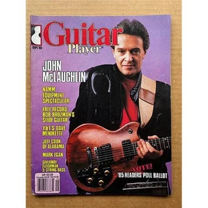 JOHN MCLAUGHLIN GUITAR PLAYER MAGAZINE SEPTEMBER 1985 - JOHN MCLAUGHLIN COVER AN - Picture 1 of 2