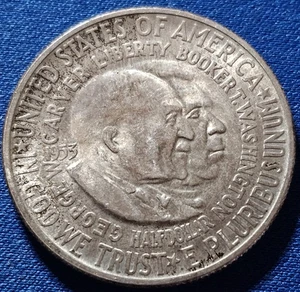 A 1953-S Washington Carver Classic Commemorative Silver Half 1/2 Dollar 50c - Picture 1 of 2
