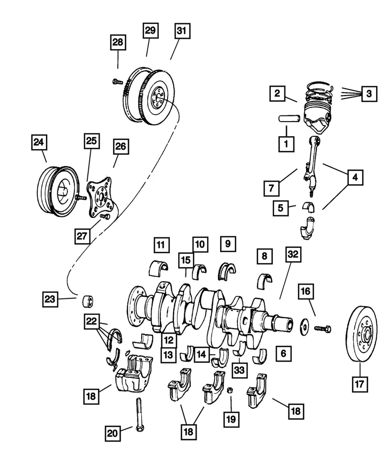 Paquete de anillo de pistón Mopar genuino 04720653 Foto 1 de 1