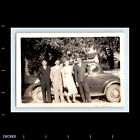 Vintage Photo Men And Women By Classic Car
