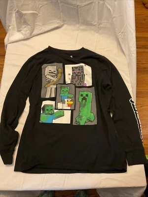 Camisa Manga Larga Minecraft Ender Boys XLarge Dragon por Jinx Mojang Videojuego Foto 1 de 4