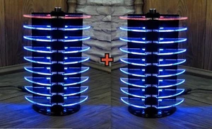 2 VU Meter Equalizer LED DJ Disco Lichter Blau Licht Effekte LM3914 LM3915 VIDEO - Afbeelding 1 van 8