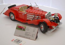 LEGO MOC Mercedes 540K, lenkbar in Rot