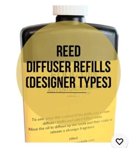 Designer Reed Diffuser Refill Perfume Fragrance Oil Neutralise Air Fresh by EOOC - Picture 1 of 15