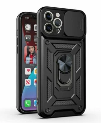 Shockproof Ring Stand Armor Case For iPhone 17 Pro Max 16 Pro 15 14 13 12 XS SE - Image 1 of 4