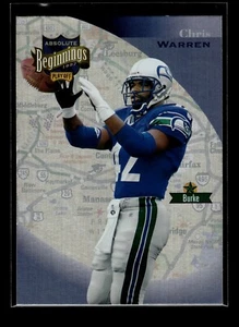 1997 Absolute Beginnings #136 Chris Warren (EX) (FTB) - Foto 1 di 2