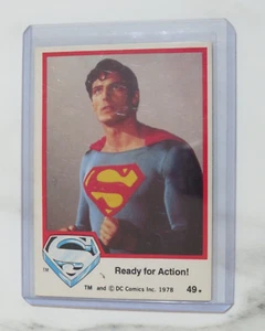 Supeman Card #49 Superman Ready for Action - Topps UK 1st Series - 1978💥 - Picture 1 of 2