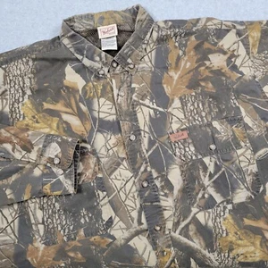 Vintage Woolrich Shirt Men XL Brown Y2K Realtree Hardwoods Camo Hunting Outdoor - Picture 1 of 14