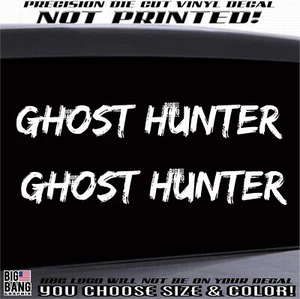 2 Ghost Hunter Vinyl Letter Decal Sticker Car Truck Car Paranormal investigator - Picture 1 of 4