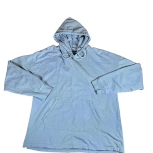 PacSun Blue Pullover Long Sleeve Kangaroo Pocket Hoodie Cotton Blend Medium - Picture 1 of 8