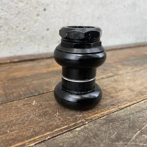 Vintage Chris King No Logo Headset 1 in Early 2 Nut 30.2 1 inch 1" Black Alloy - Picture 1 of 20