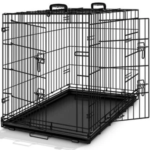 Jaula para perro TRESKO® jaula de transporte de metal caja de transporte de coche plegable jaula de alambre - Imagen 1 de 41