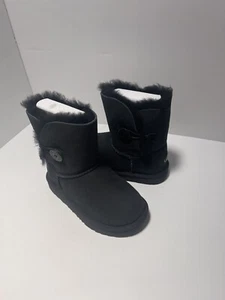 New UGG Toddler Bailey Button II Black Size 11 - Picture 1 of 7