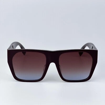 Gafas de sol Fendi para hombre marrón mate degradado cuadrado burdeos FE40124F 81T NUEVAS Foto 1 de 4