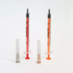 100 x Zarys dicoSULIN Insulin U-40 Einwegspritze 1 ml Spritze mit Kanüle Nadel - Bild 1 von 1