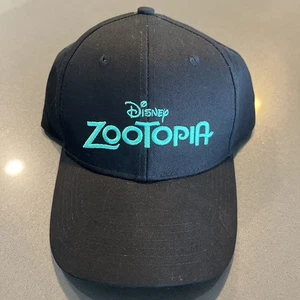 Disney Zootopia Baseball Hat Cap Black Adjustable Unisex New - Picture 1 of 4