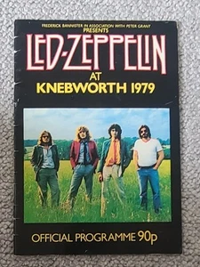 LED ZEPPELIN AT KNEBWORTH 1979 - RARE OFFICIAL TOUR PROGRAMME - GOOD.COND - Picture 1 of 4