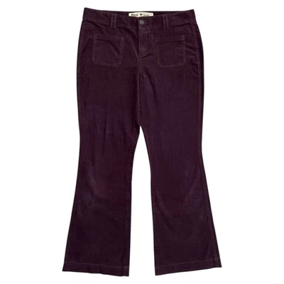 Vintage GHBass Womens Corduroy Mid Rise Bootcut Pants Purple Size 6 Western Boho - Image 1 of 4