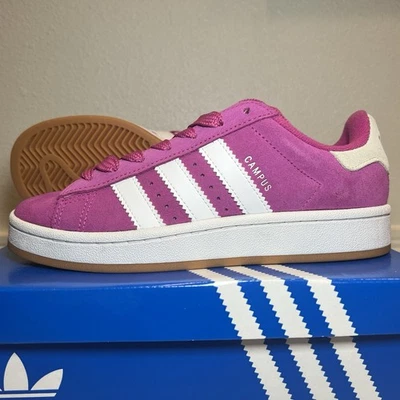 Adidas Campus Purple Pink White Youth 5.5 Semi Lucid Fuschia New in Box - Image 1 of 4