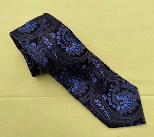 Donald J. Trump Signature Collection Paisley Seidenkrawatte für Herren Goldbarren blau schwarz - Bild 1 von 2