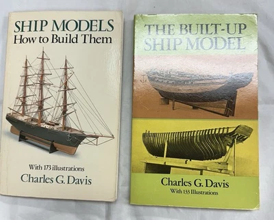 Lot Of 2 Ship Model Builder’s Books by Charles G. Davis Foto 1 de 4