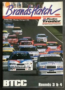 BRANDS HATCH 14-17 APR 1995 RAC BRITISH TOURING CAR CHAMPIONSHIP A4 Programme - Picture 1 of 4