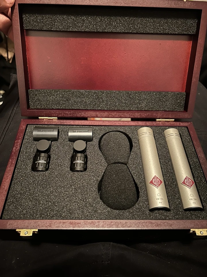Neumann KM184 STEREO SET Matched Microphone Pair (Nickel) - Image 1 of 3