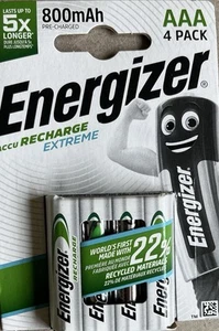 Energizer Accu Extreme 800mAh AAA Batteries - Picture 1 of 1