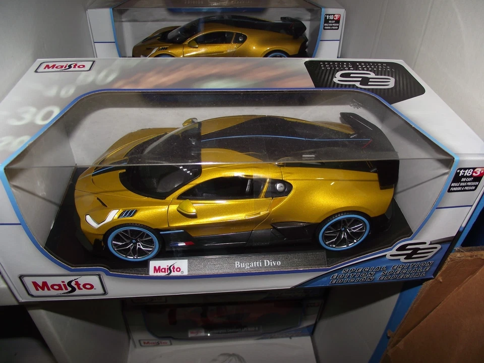 Maisto 1/18 Bugatti Divo dorado nuevo en caja Foto 1 de 1