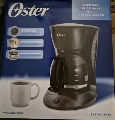 Oster Nueva Cafetera 220 240 Voltios 12 Tazas (NO PARA EE. UU.) Europa Asia África  Foto 1 de 4