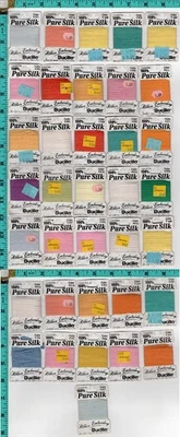 Cinta de seda pura Bucilla para bordar ¡LOTE de 36 TOTALMENTE NUEVA! Variedad de colores Foto 1 de 4