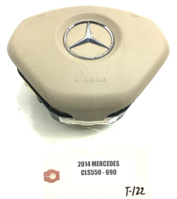 2012-2014 MERCEDES CLS550 ЛЕВЫЙ ВОДИТЕЛЬ РУЛЕВОЕ КОЛЕСО ПОДУШКА БЕЗОПАСНОСТИ OEM БЕЖЕВЫЙ. - Изображение 1 из 4