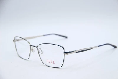 NEW ELLE EL 13497 BL BLUE GOLD AUTHENTIC EYEGLASSES 53-17 - Image 1 of 4
