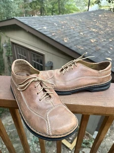 Birkenstock Sheffield Waxy Leather Braun Footprints Men's Size 10 US 43 EUR - Picture 1 of 10