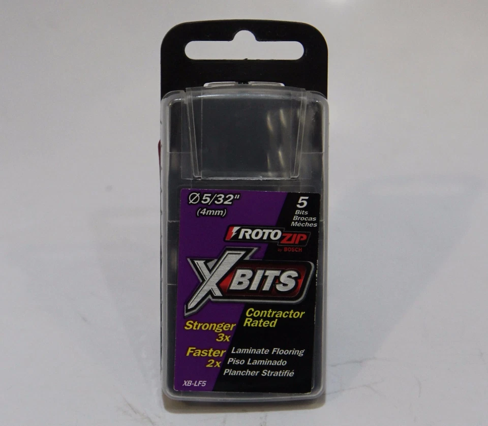 RotoZip XB-LF5 Laminate Flooring 5/32" X-Bit 5 Pack - Image 1 of 1