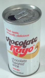 Lata de chocolate vintage Kayo soda pop 12 oz acero recto Doraville GA - Imagen 1 de 7