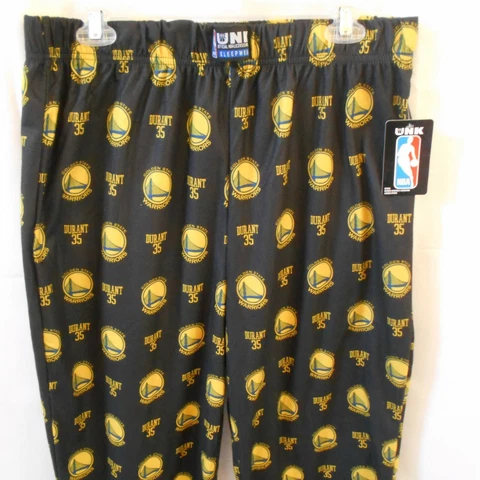 UNK NBA MENS LARGE GOLDEN STATE WARRIORS KEVIN DURANT PAJAMAS PANTS BASKETBALL Cover