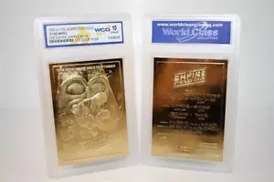 Star Wars EMPIRE STRIKES BACK Movie Poster 23KT Gold Card GEM MINT 10 * BOGO * - Picture 1 of 2