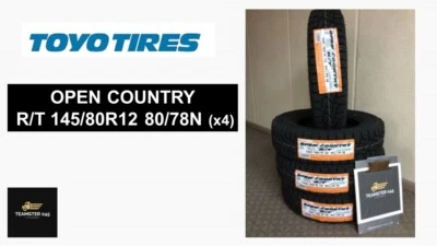 Toyo Tire Open Country R/T 145 80R12 (x4) Mud Suv Tire for Off Road Kei Truck - Image 1 of 4