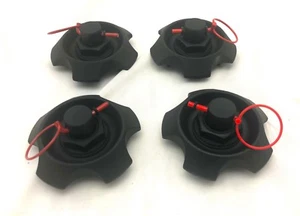 AXIS BLACK Wheel Center Cap with RED RING (QTY 4) - Picture 1 of 8