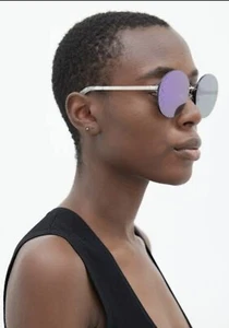 CHANEL Sunglasses AUTHENTIC 4216 Round Purple Mirror Ch4216 Metalasse - Bild 1 von 13