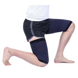 Doc Miller Thigh Compression Sleeve 1-Pair Hamstring Quad Groin Support NAVY-BLU - Picture 1 of 11
