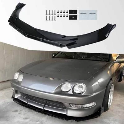 Glossy ABS Front Bumper Spoiler Canard Diffuser For Acura	Integra 1994-2001 US - Image 1 of 4