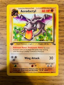 N-COMO NUEVO! 1ª Edición Aerodactyl (16/62) Raro Fósil Set Carta Pokémon! ¡P&P rápido! - Imagen 1 de 2