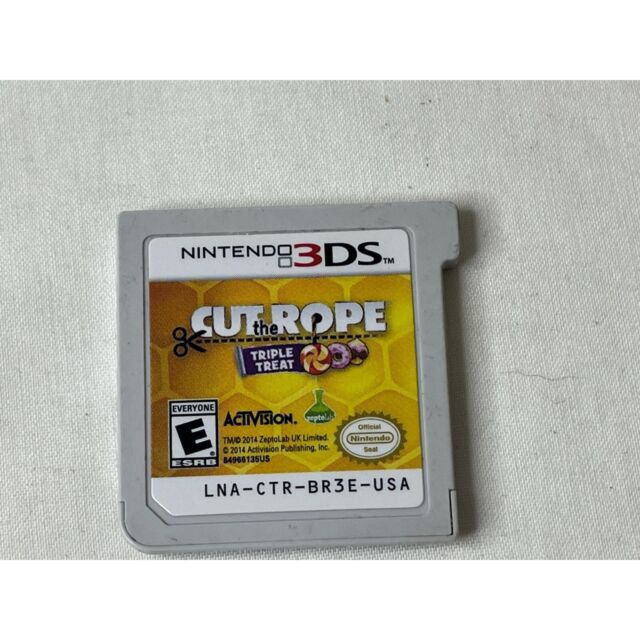 NINTENDO 3DS Cut The Rope: Triple Treat Brand New Game In Case 2D