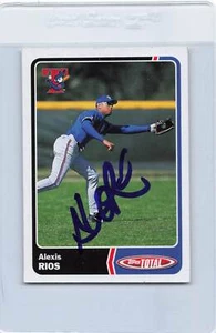 2003 Topps Total #698 Alexis Rios Blue Jays Signed Auto *H7022 - Picture 1 of 2