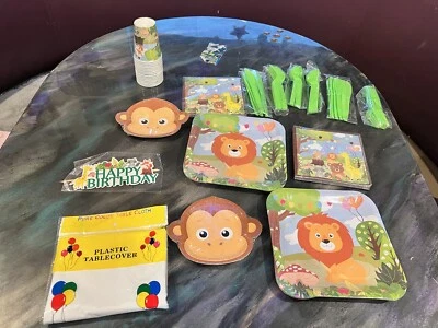 儿童动物派对用品主题生日婴儿淋浴动物园动物派对 20 — 第 1/4 张图片